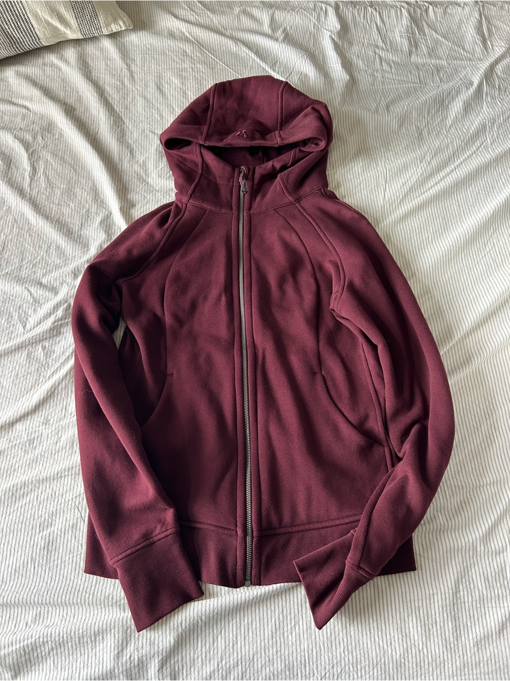 lululemon athletica Maroon Full-Zip Hooded Jacket